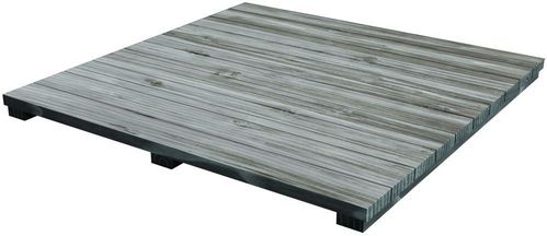 Modul-Tisch EGG-Akazienholz Oberfläche oder Regal Einsatz in Grau